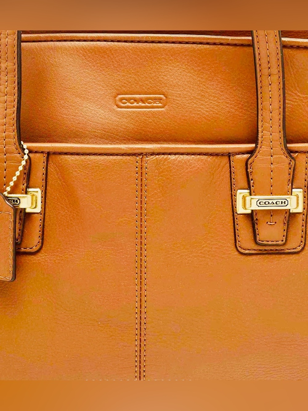 Coach Taylor Alexis Carryall in British Tan - Picture 4 of 13